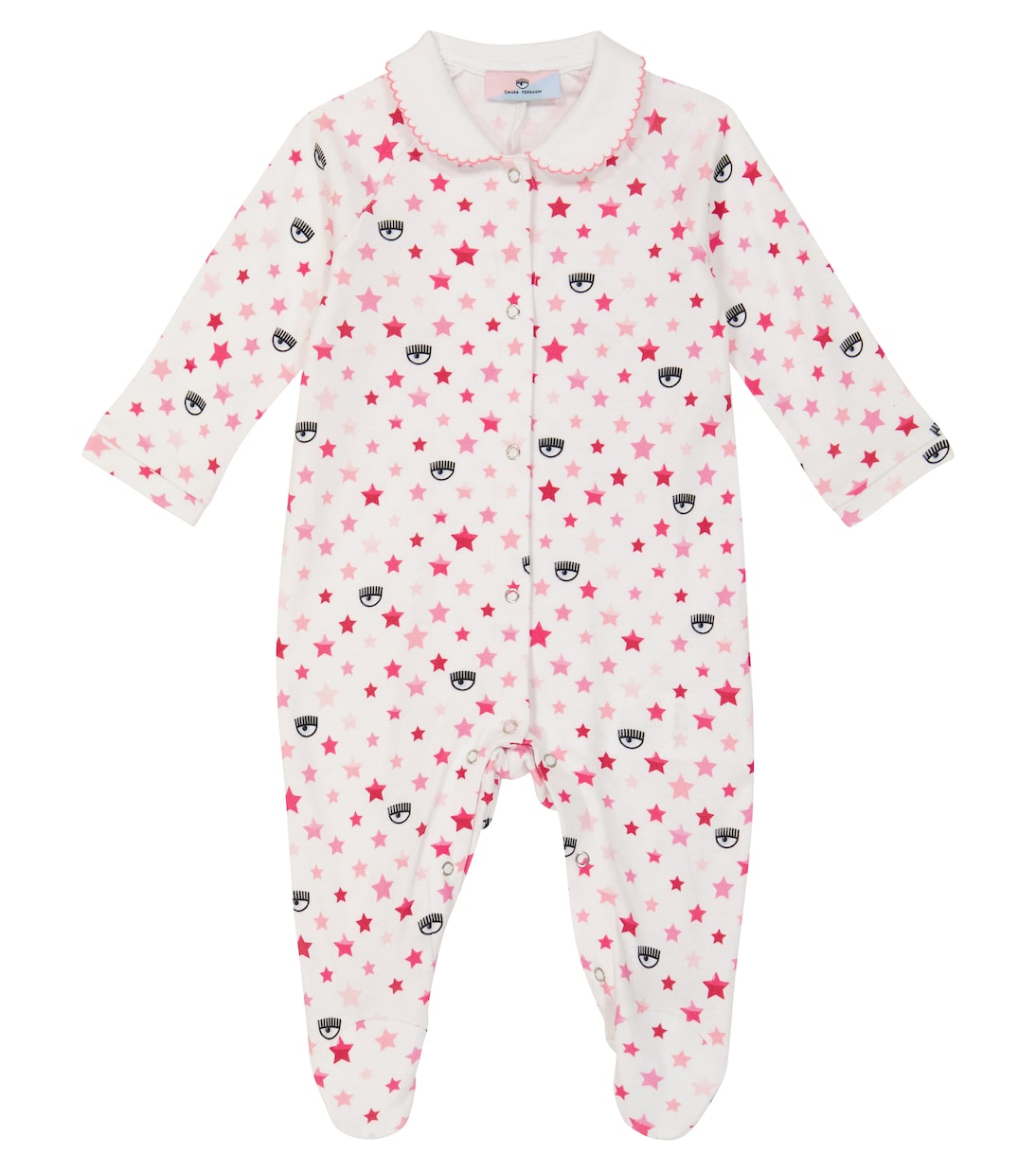 

Радужный комбинезон Baby из коллаборации с Chiara Ferragni Monnalisa, белый