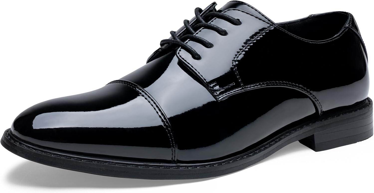 

Мужские классические туфли Jousen с закрытым носком с крыльями, броги, оксфорды для делового и официального стиля, черный