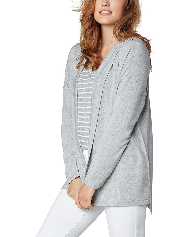 

Свитер Liverpool Los Angeles Drop Shoulder Baby French Terry Cardigan with Hood, цвет Heather Grey