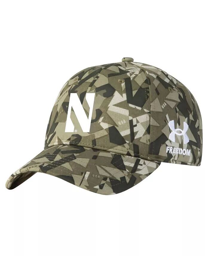 

Мужская регулируемая шляпа с камуфляжным принтом Northwestern Wildcats Freedom Collection Under Armour