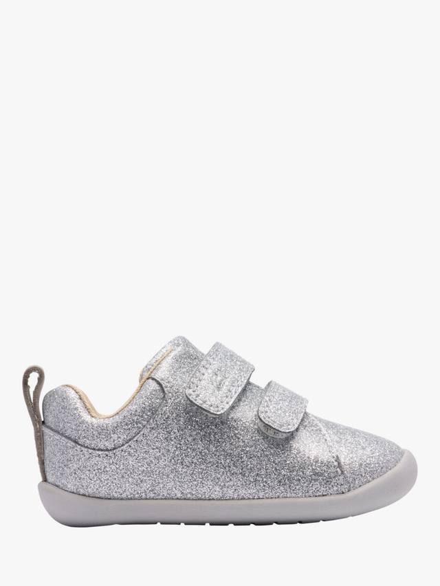 

Детские кожаные туфли Baby Roamer Craft T Clarks, Silver Patent