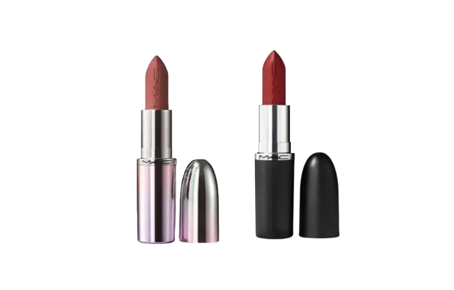 MAC Набор для макияжа Bullet Shape с увлажняющим эффектом, легко растушевывается, Two-Piece Set: Lipstick #669 Big Teddy 3.5g+Lipstick #834 Light Brown 3.5g — фото 4
