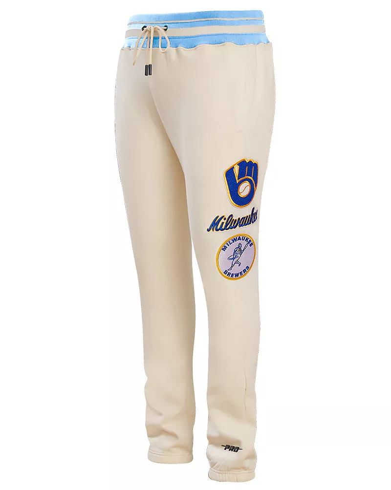 

Мужские флисовые спортивные штаны в стиле ретро Pro Standard Milwaukee Brewers, кремовый