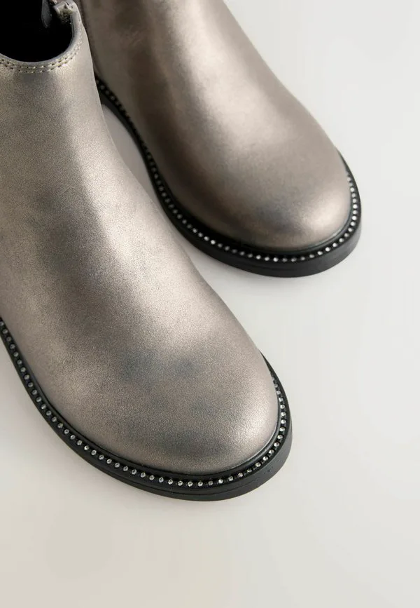 Классические ботильоны челси стандартного кроя Next, Pewter Silver — фото 3