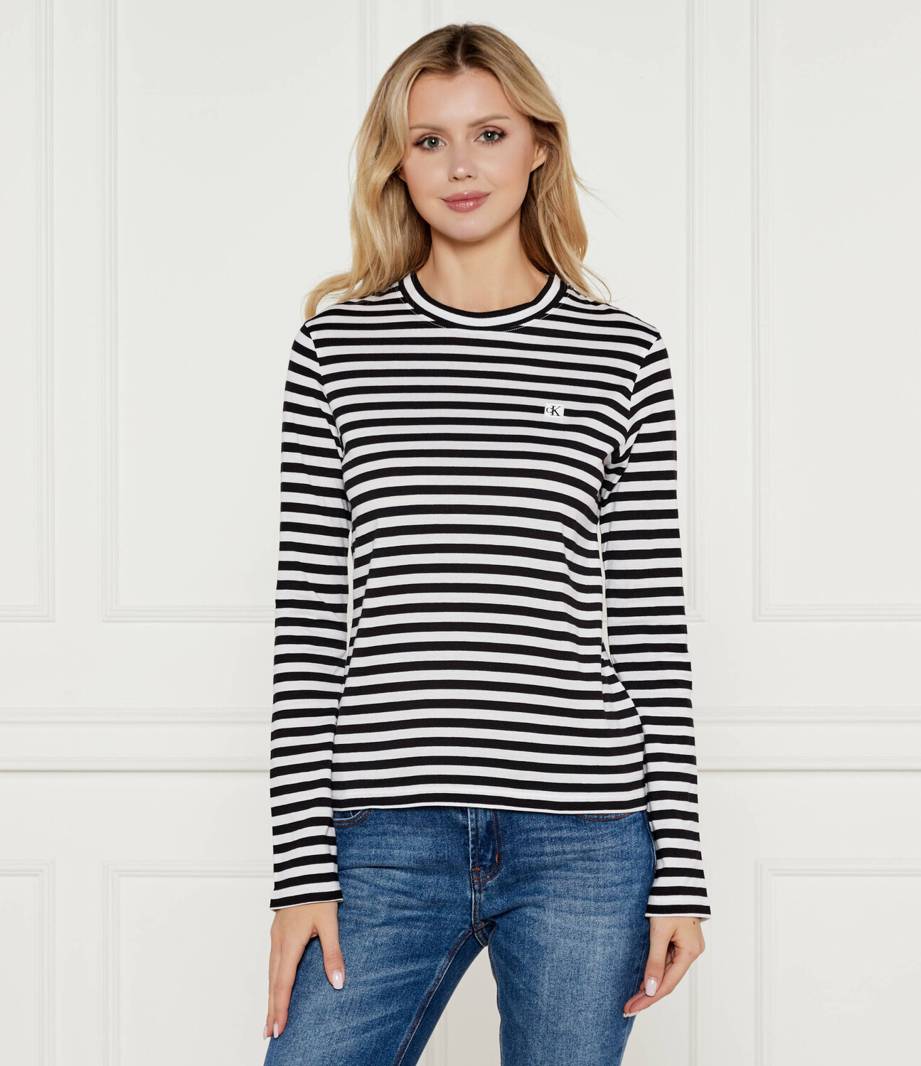 

Блуза CALVIN KLEIN JEANS EMBRO Regular Fit, черный