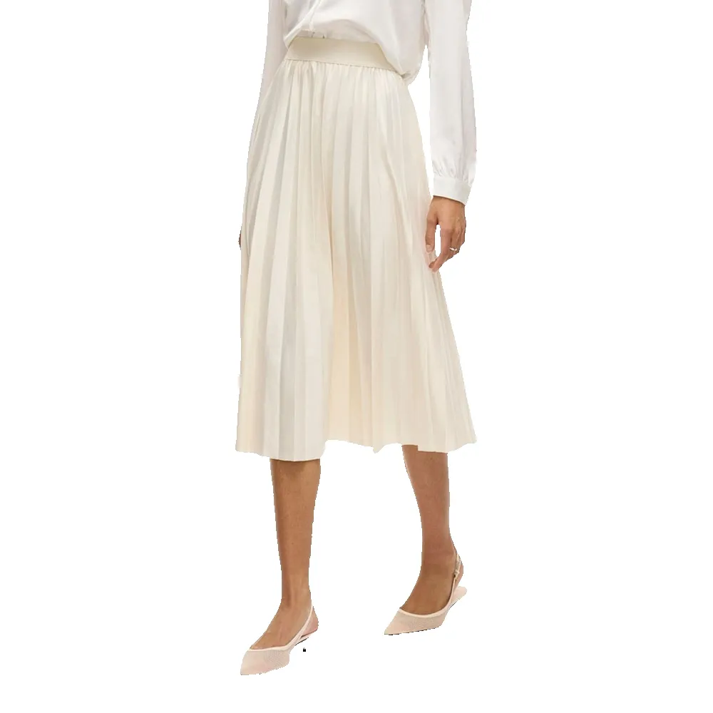 

Юбка Vila Nitban midi skirt, бежевый