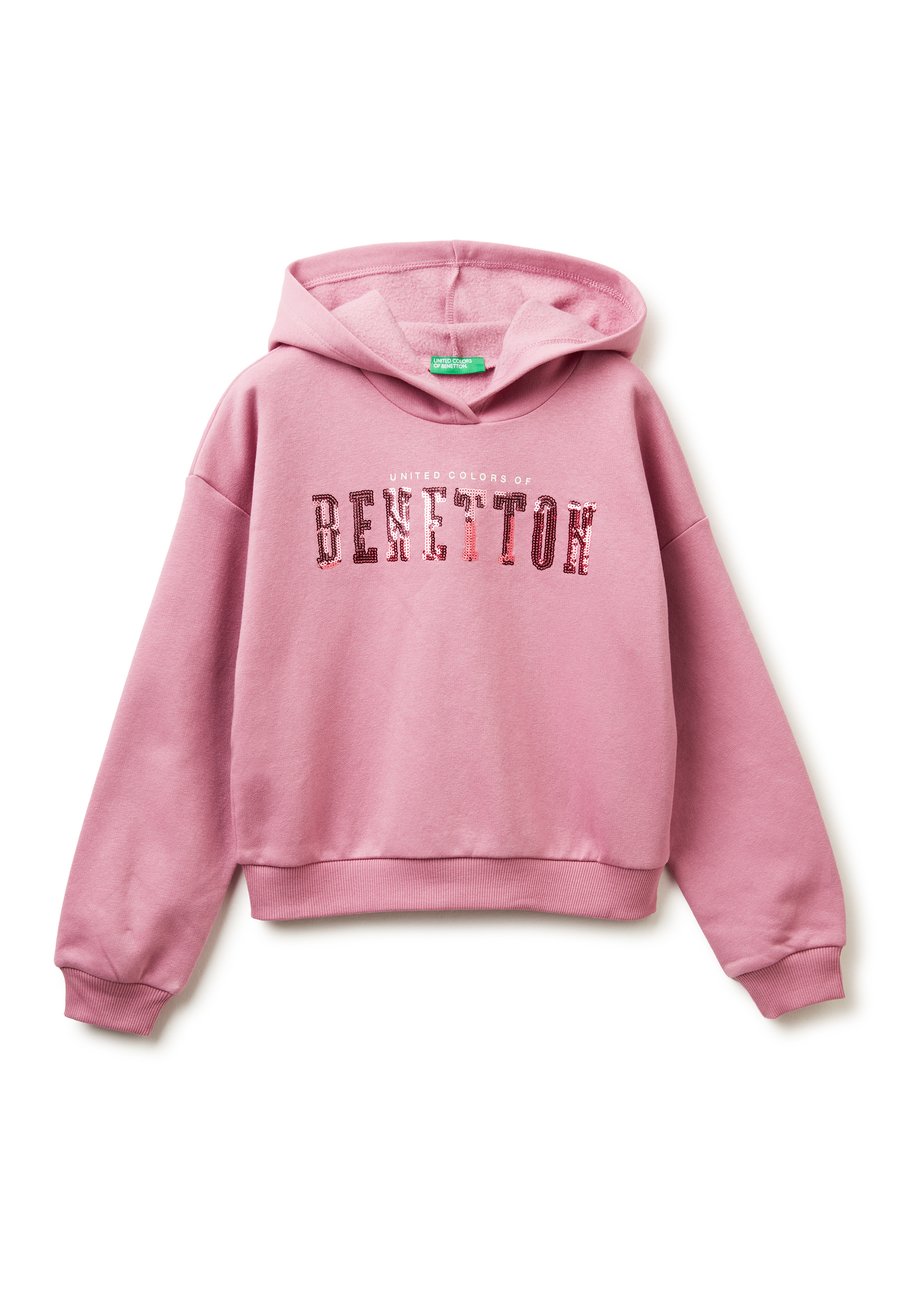 

Худи United Colors of Benetton WITH SEQUINS, Pink