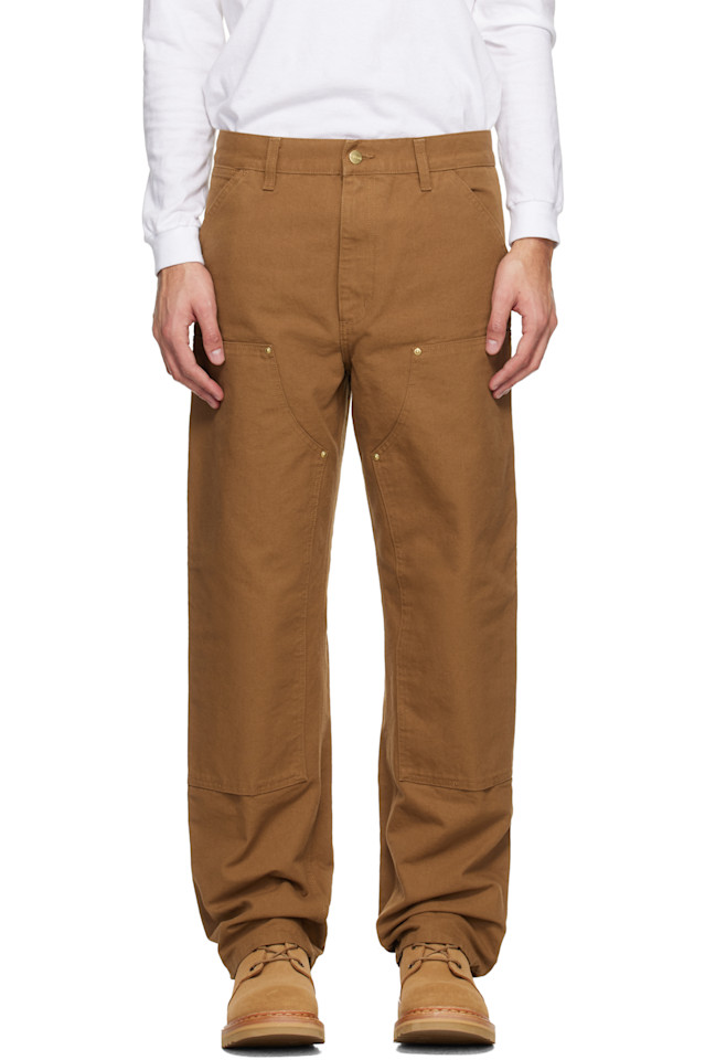 

Carhartt Work In Progress Коричневые брюки с двойными коленями