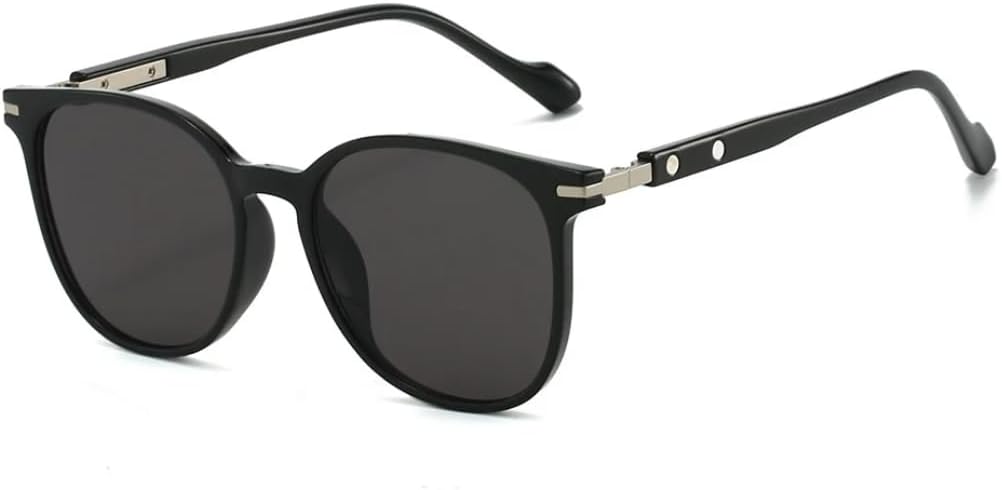 

Солнцезащитные очки для мужчин и женщин - защита UV400 - леопардовый градиент, круглые, с рисунком "рисовое дерево", для занятий спортом на открытом воздухе и вождения DSVIGF, Black