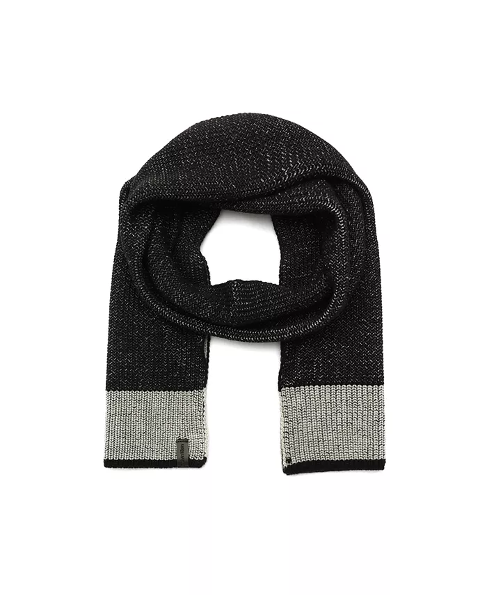 

Мужской шарф-косынка с цветными блоками Calvin Klein, черный