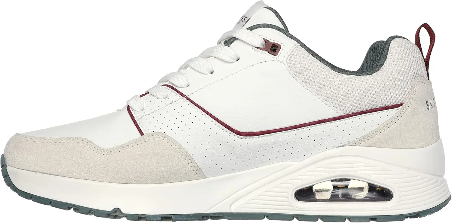 Мужские кроссовки Skechers UNO Retro One, белый/зеленый — фото 4