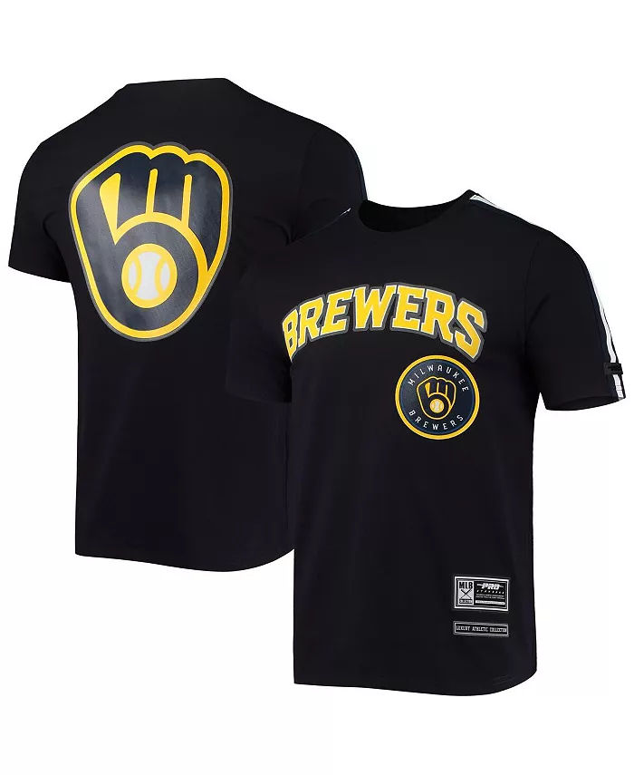 

Мужская футболка Milwaukee Brewers с тайпингом в синем цвете Pro Standard
