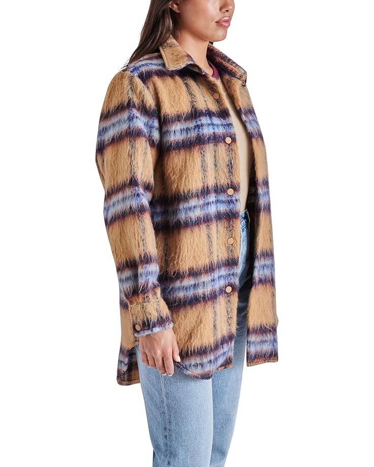 

Куртка Steve Madden Eldridge Shirt Jacket, цвет Cream Multi Plaid