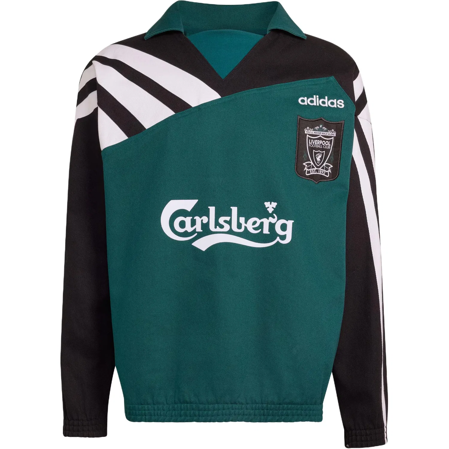 Футболка мужская x Liverpool FC Drill Top 95 Adidas, Noble Green/Black