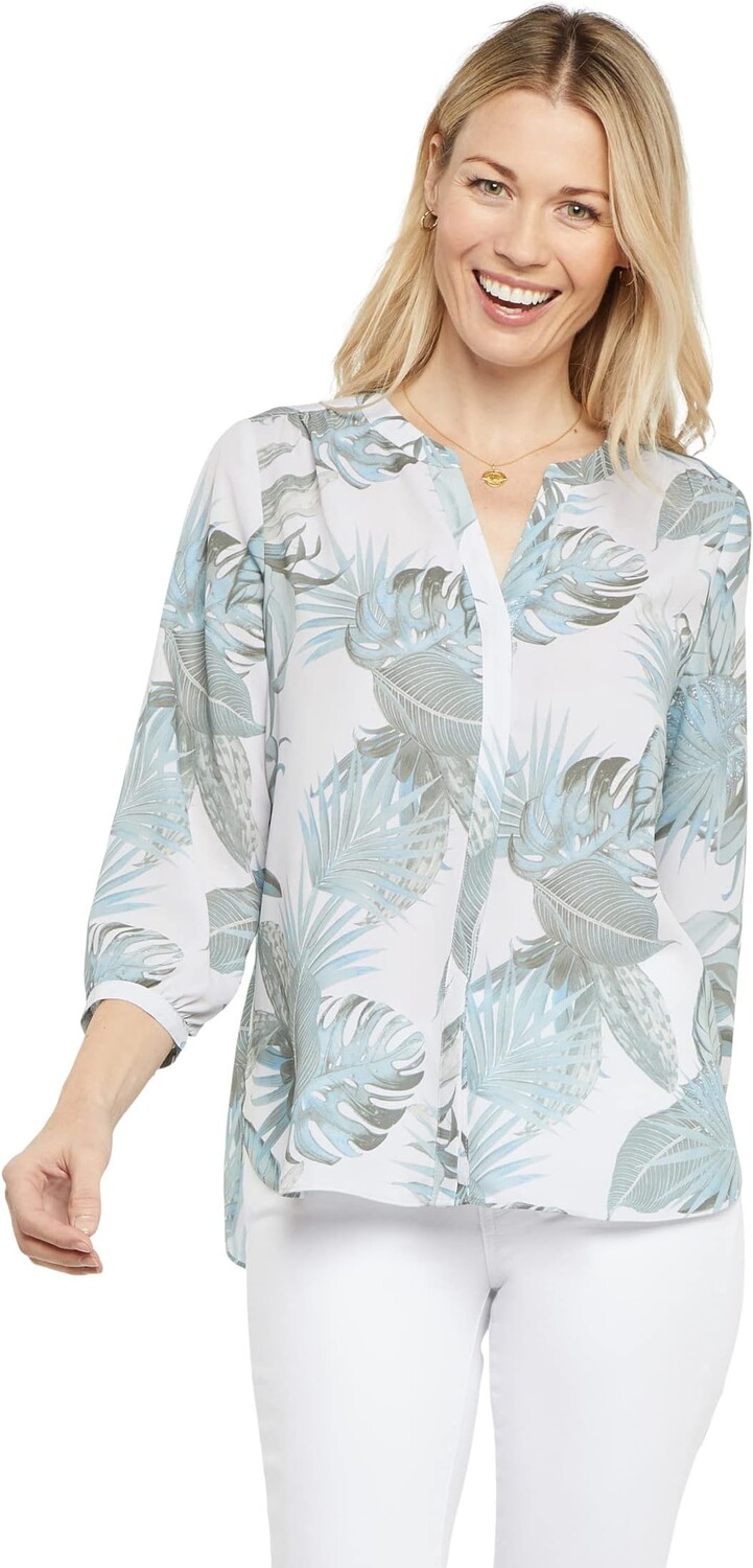 

Блуза NYDJ Blouse w/ Pleated Back, цвет Palm Creek