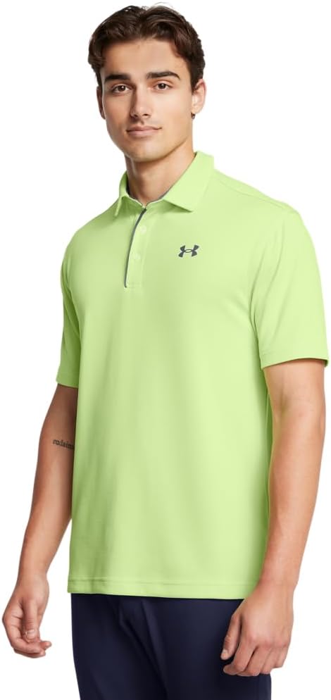 

Under Armour мужская поло для гольфа Tech, (304) Morph Green/Pitch Gray, Зеленый, Under Armour мужская поло для гольфа Tech, (304) Morph Green/Pitch Gray