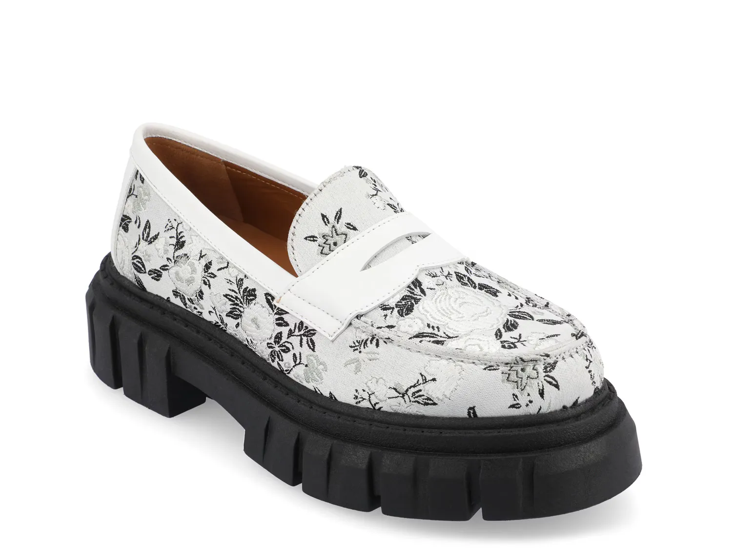 Лоферы Flora Platform Loafer Taft, белый/мультиколор