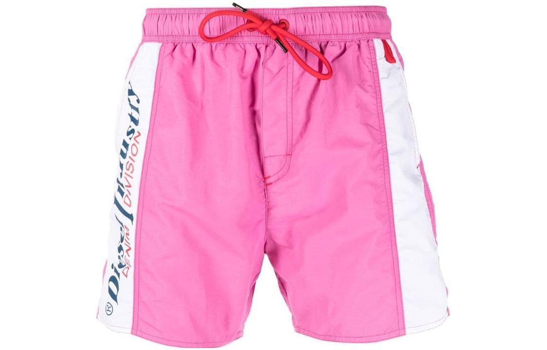 

Повседневные шорты мужские розовые DIESEL
