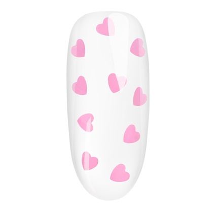 Лак для ногтей Neonail UV 7.2ml - Self Love Era - Clear with Pink Hearts — фото 3