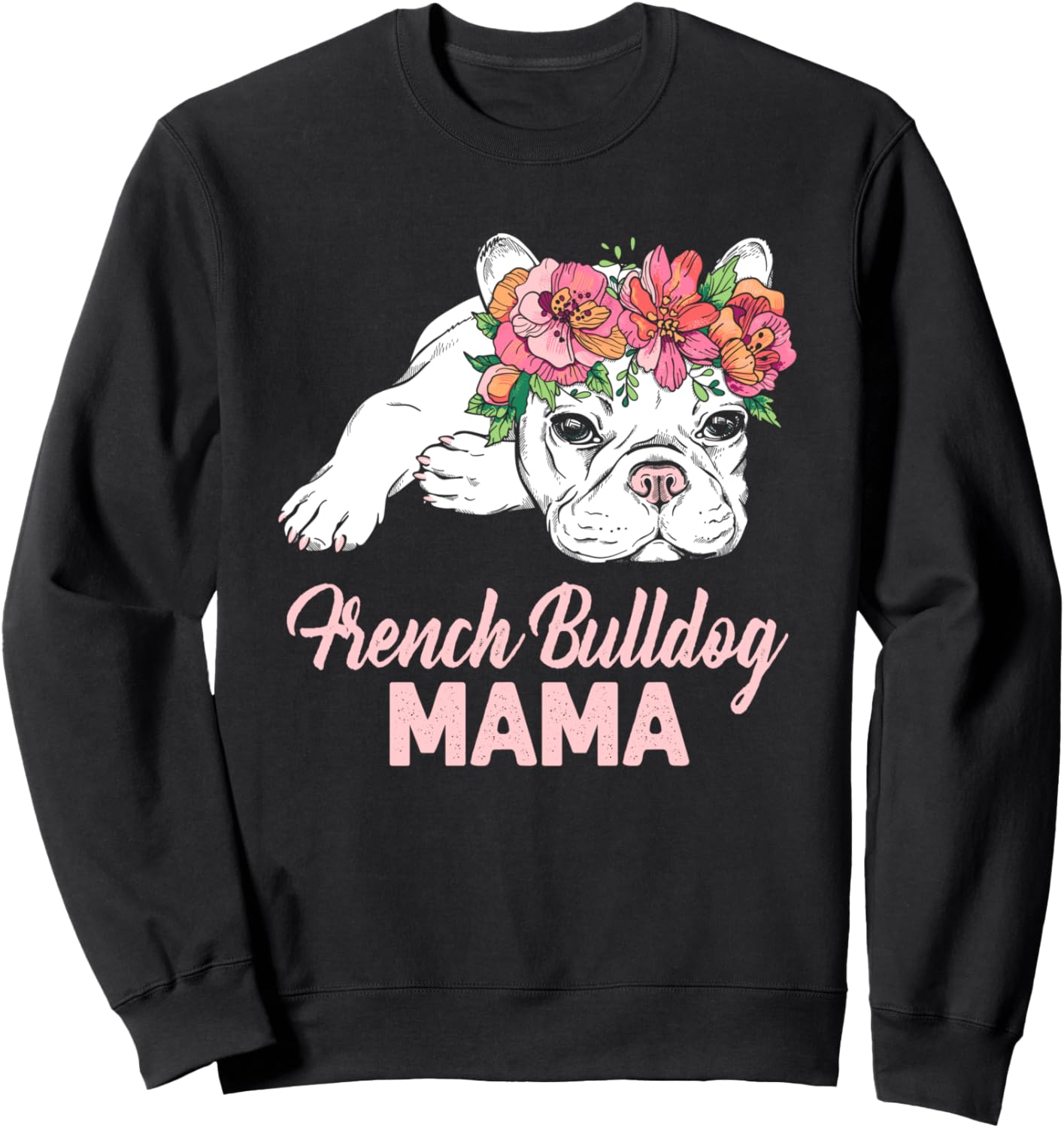 

Мама французского бульдога! Забавная толстовка с изображением французского бульдога Tropique French Bulldog Apparel, черный