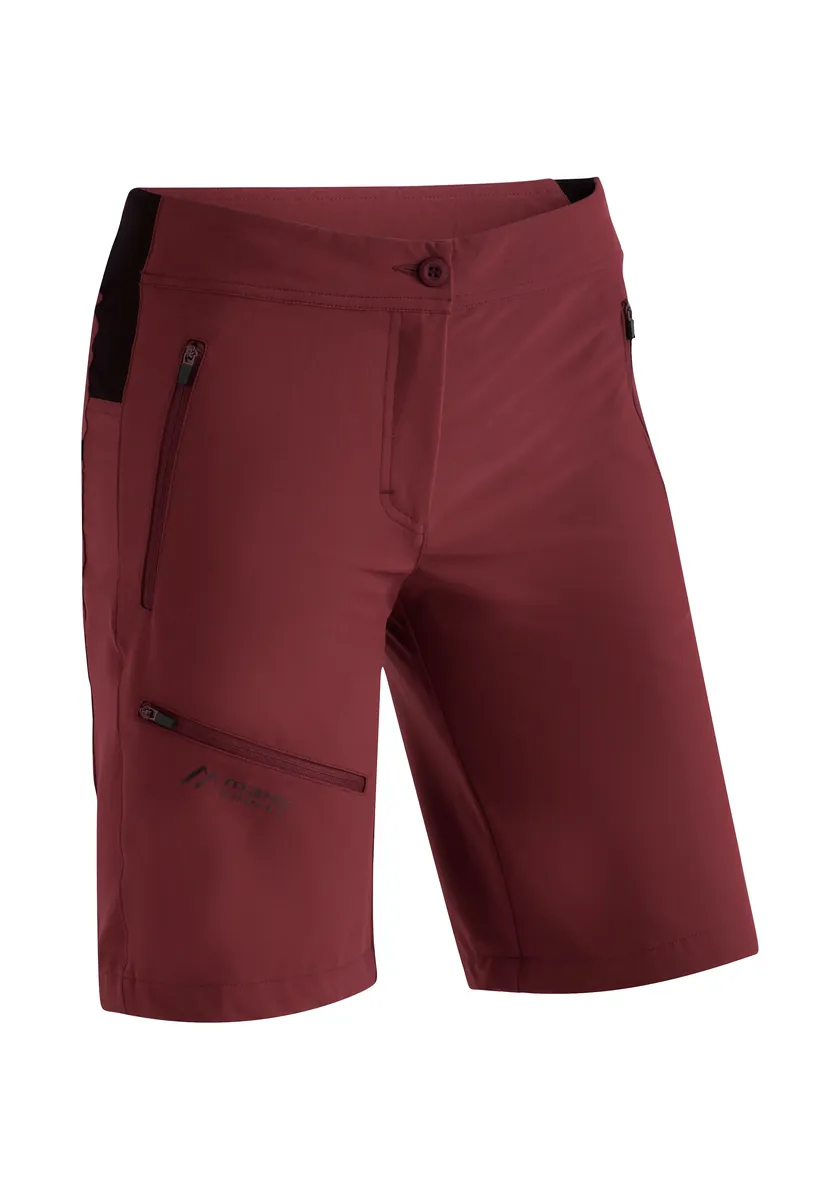 

Maier Sports Bermudas "Latit Short Vario", короткие женские походные брюки, современные уличные бермуды, трекинговые брюки, красный