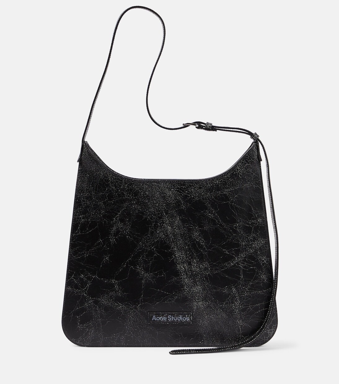 

Кожаная сумка через плечо platt Acne Studios, черный