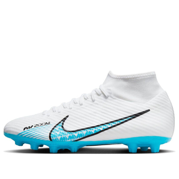 

Кроссовки mercurial superfly 9 academy hg 'white blue' Nike, белый