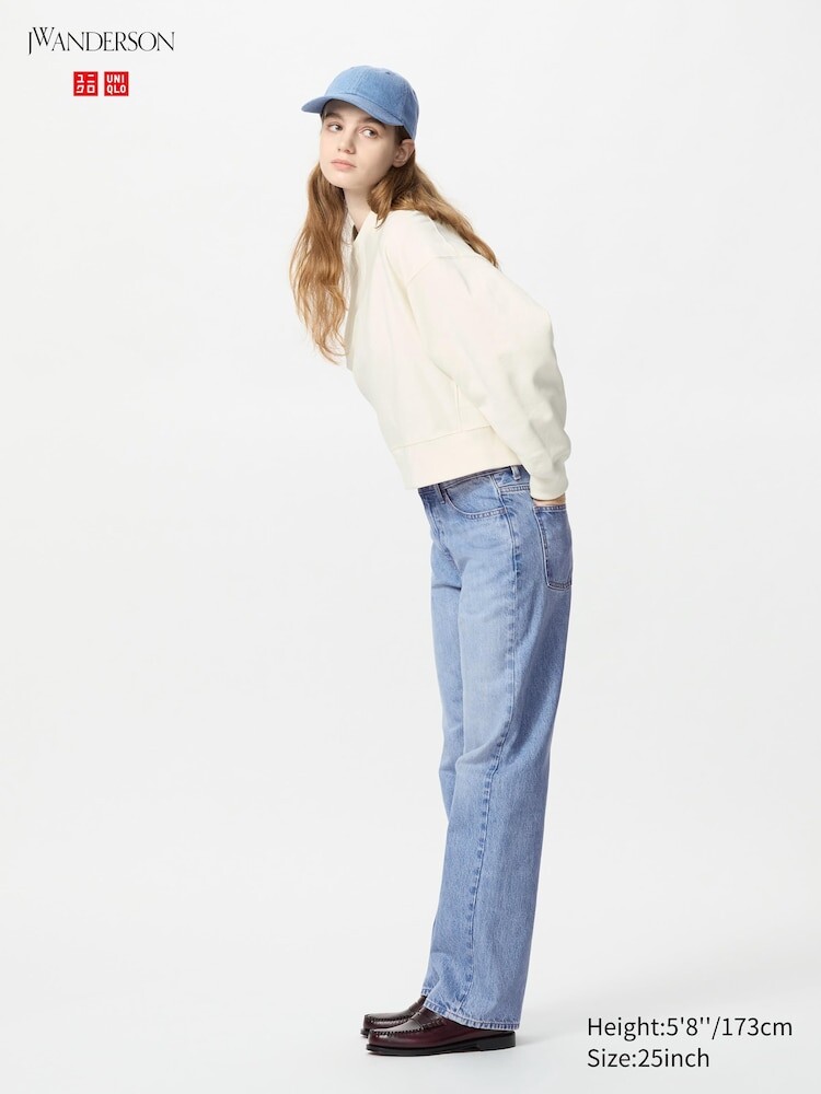 

Прямые джинсы длинные Uniqlo, цвет 63 синий