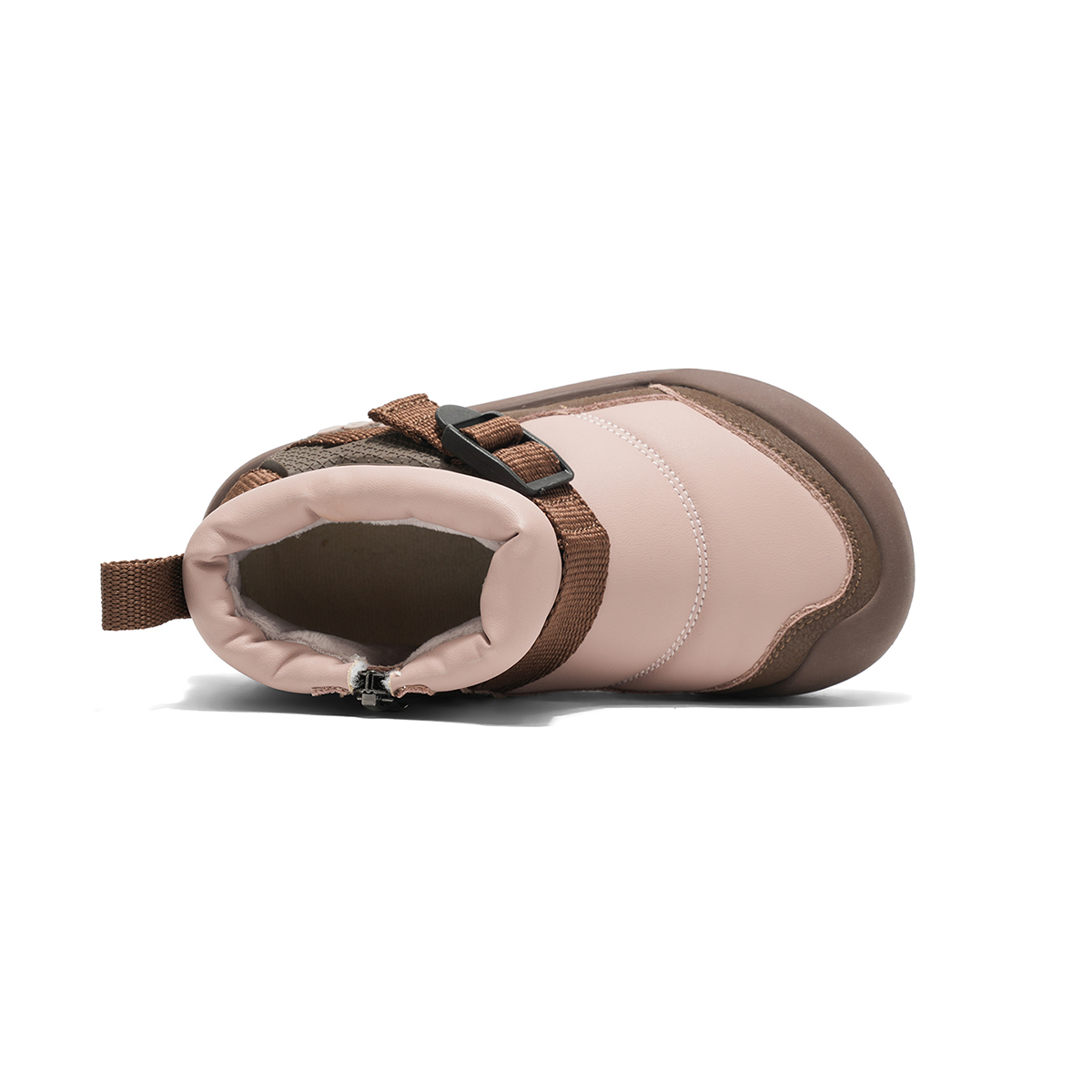 Высокие детские зимние ботинки Pink Kids' Lee, коричневый/розовый — фото 3