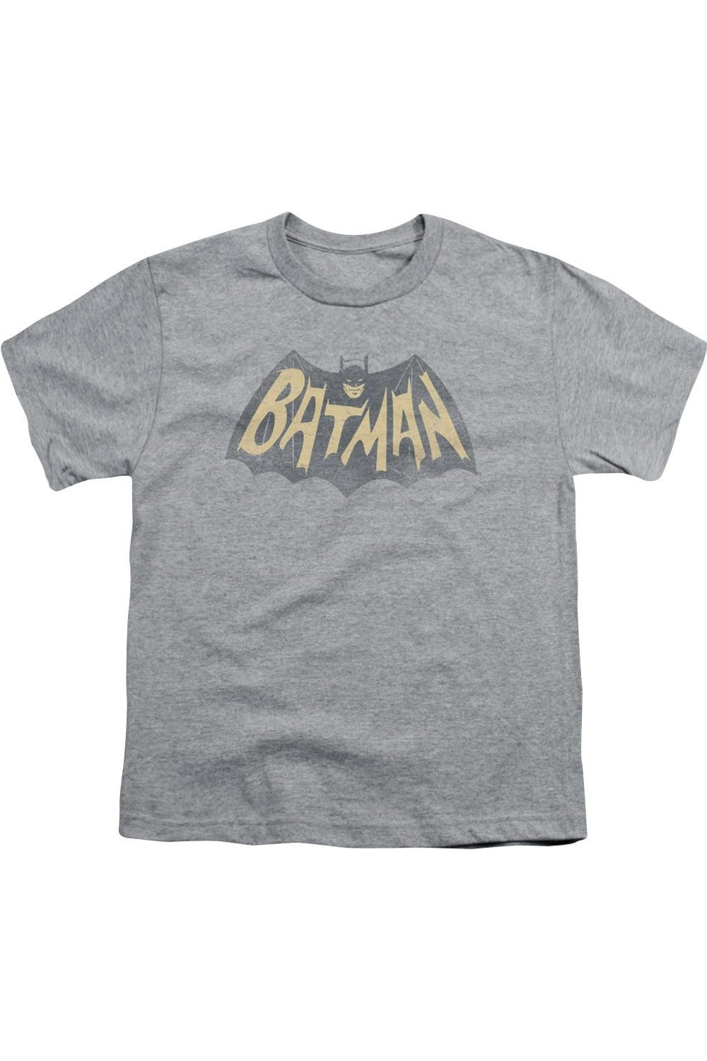 

Футболка с коротким рукавом для детей с логотипом классического сериала "Бэтмен" Gildan, Athletic Heather
