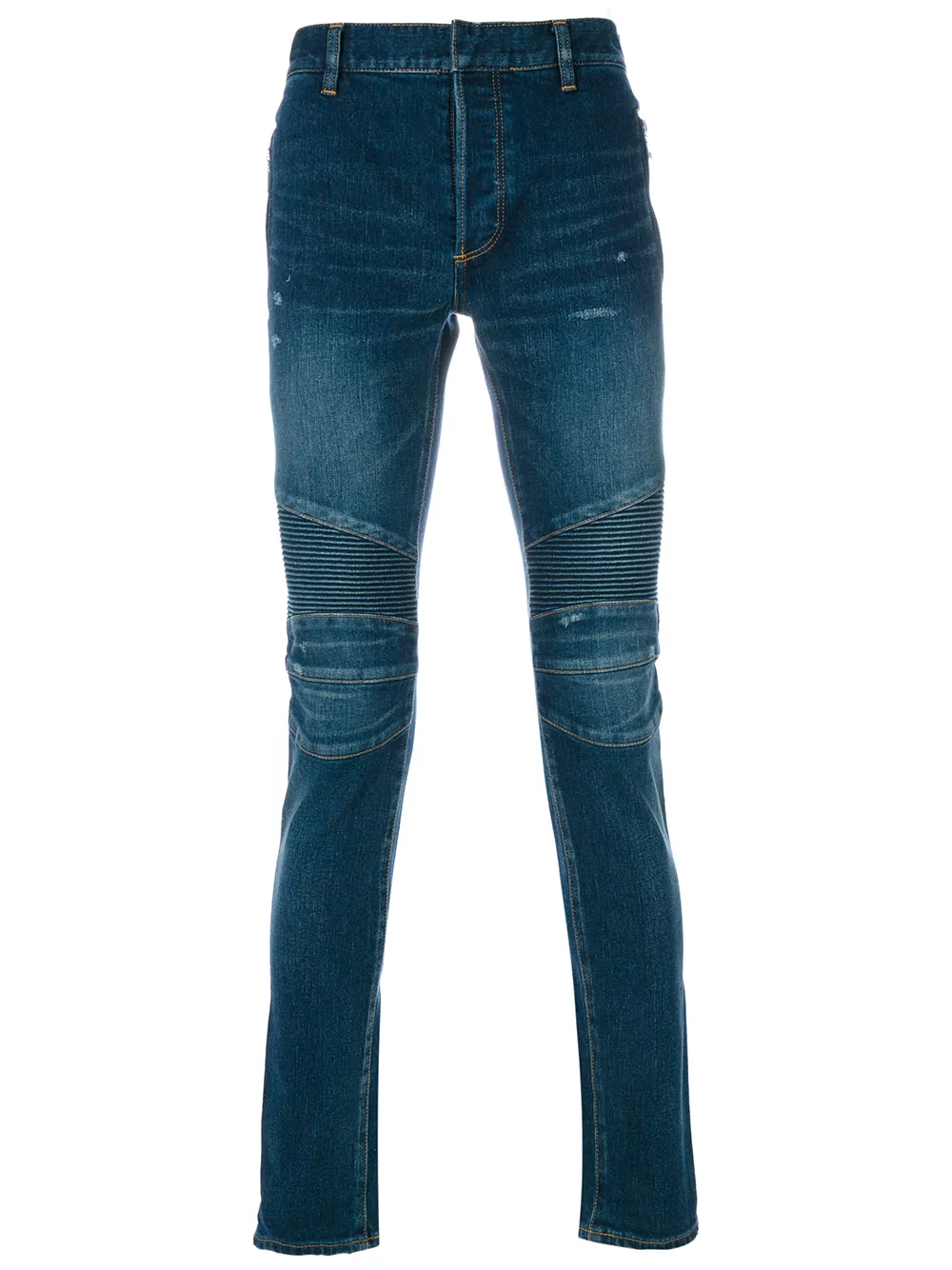 

Байкерские джинсы BALMAIN, синий