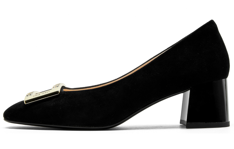 NINE WEST Женские туфли на платформе с массивным каблуком 5,2 см абрикосовые, цвет Apricot — фото 4