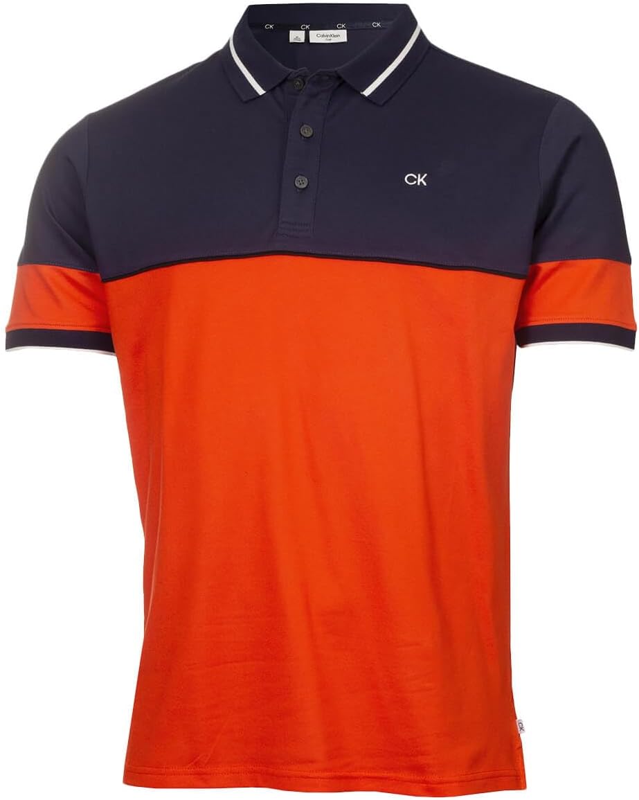 

Мужская рубашка-поло для гольфа Calvin Klein Marshall Recycled Easy Care Wicking, Spicy Orange, Оранжевый, Мужская рубашка-поло для гольфа Calvin Klein Marshall Recycled Easy Care Wicking, Spicy Orange