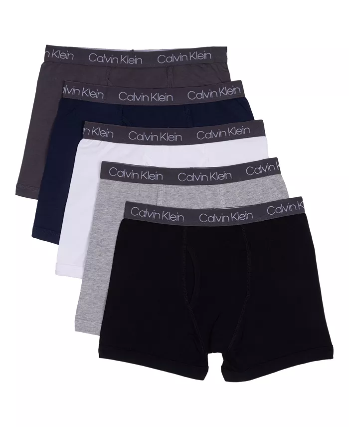 

Боксеры Big Boys Stretch, 5 штук в упаковке Calvin Klein, мультиколор