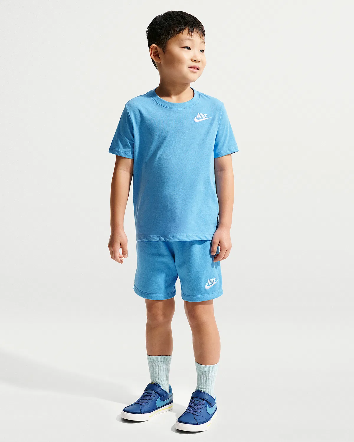 Детский набор из шорт и топа Nike Club, Blue