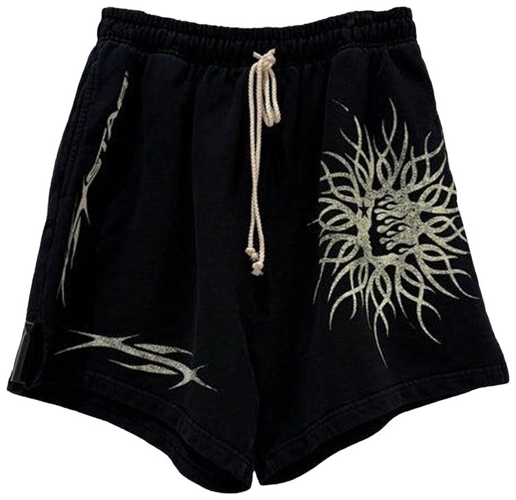 

Шорты Hellstar Flame Yang Shorts, белый