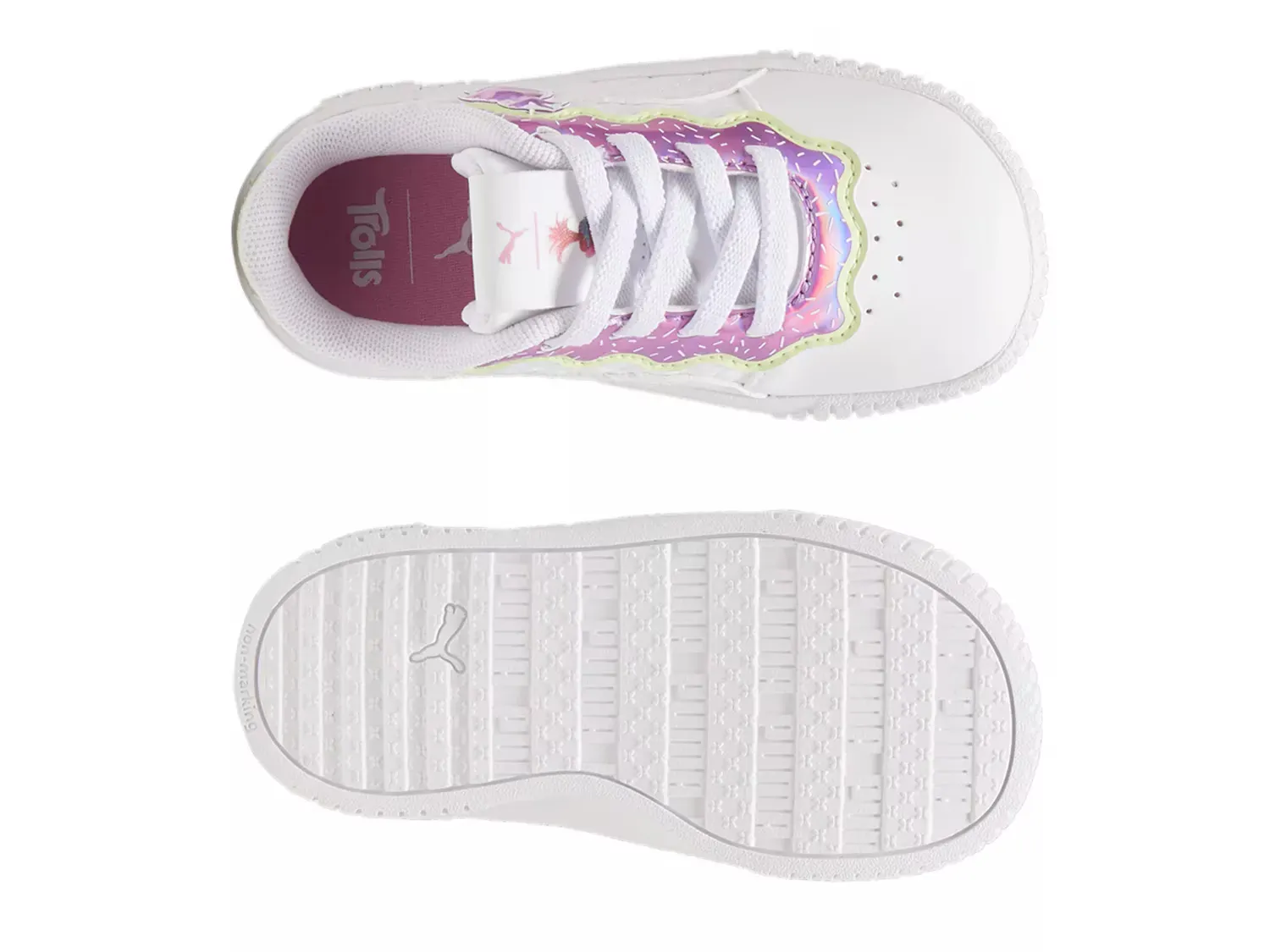 Кроссовки Trolls 2 Carina 2.0 - детские Puma, White/Pink — фото 4