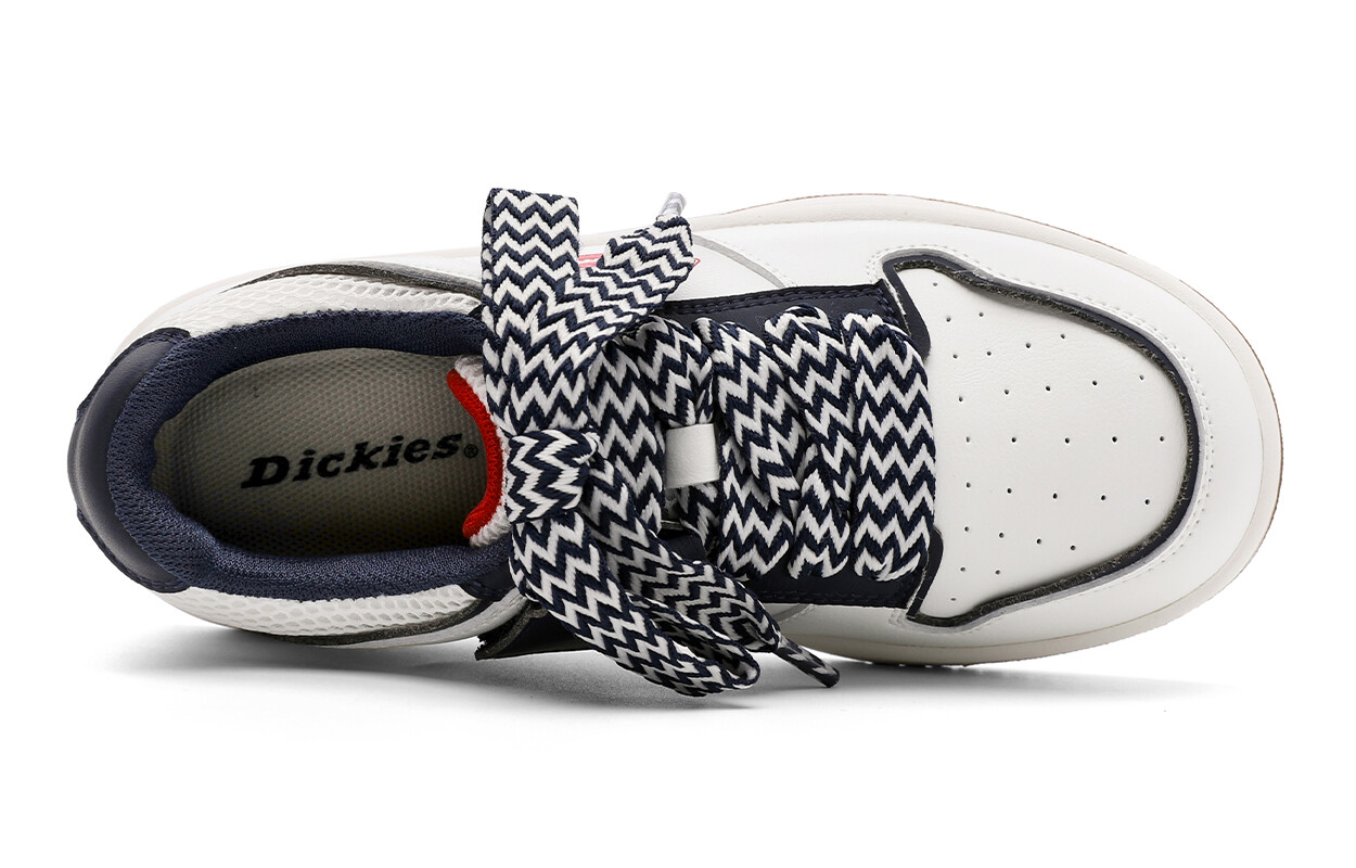 Детские кроссовки для скейтбординга PS Low-top белые/синие Dickies, белый/синий — фото 3