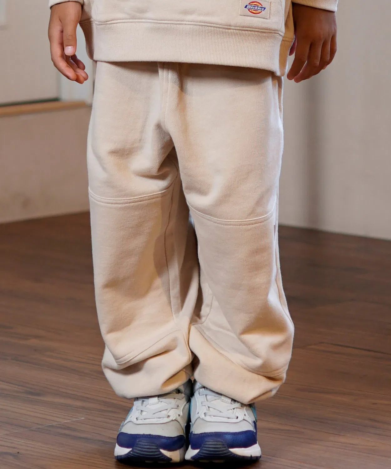 Спортивные штаны Dickies двойные колени широкие белые