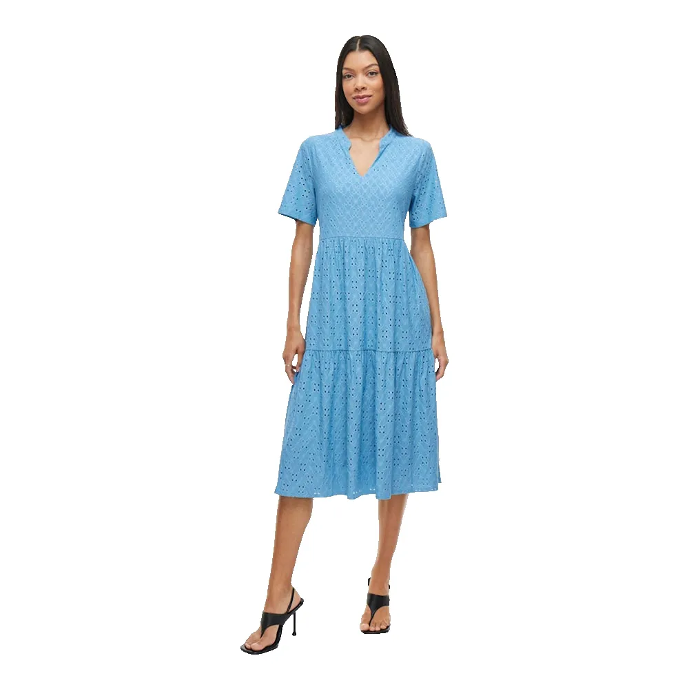 

Платье Vila Kawa short sleeve midi, синий