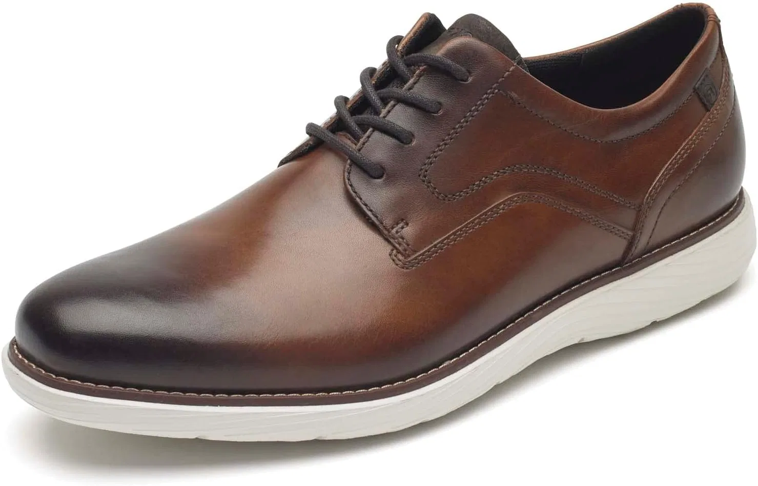 Мужские оксфорды Rockport Garrett с гладким носком, Cognac