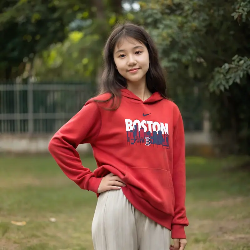 Nike MLB Boston Red Sox, дышащая, удобная, стильная, универсальная красная для детей 3-7 лет — фото 4