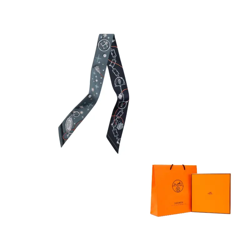 

HERMES Шёлковый шарф, Ocean Blue