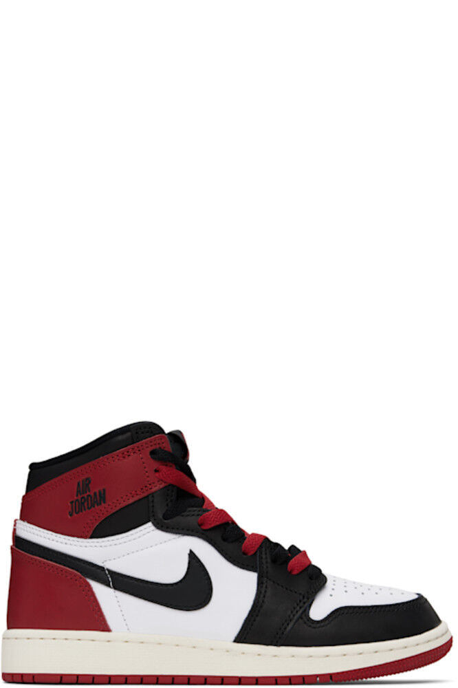 

Большие детские красные и черные кроссовки Air Jordan 1 High OG Nike Jordan