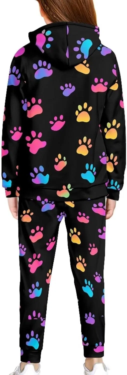 Детский спортивный костюм из флиса Upetstory, 2 предмета, Dog Paw Print — фото 2