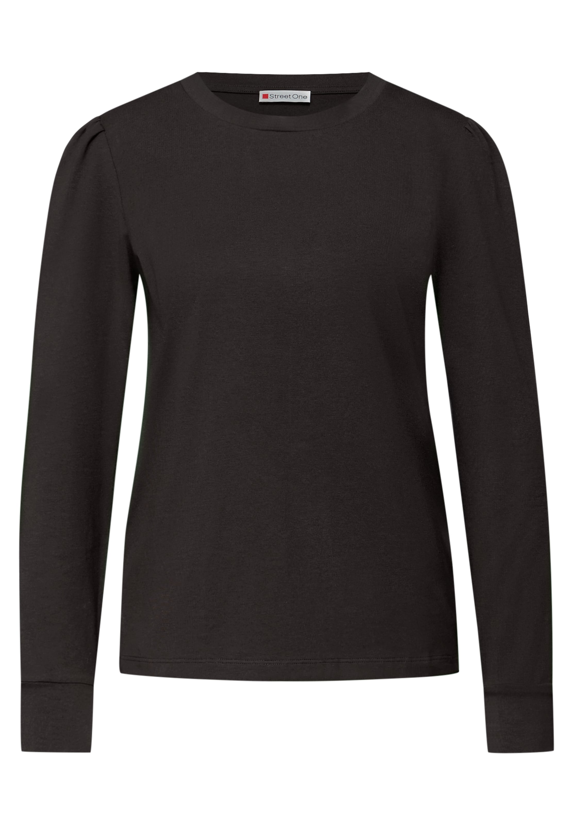 

STREET ONE Лонгслив в темно-коричневом цвете