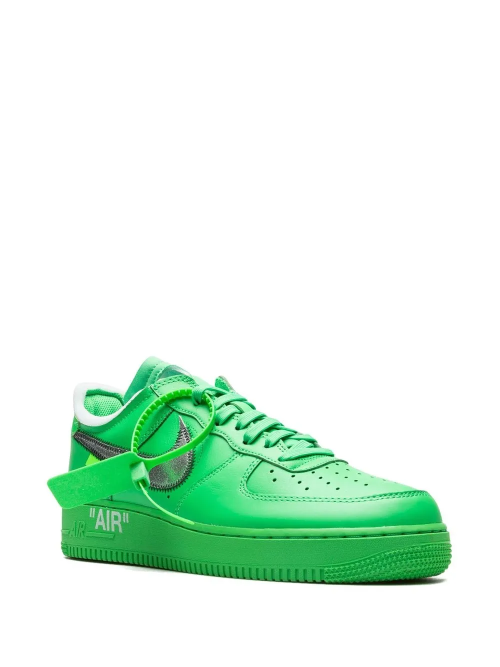 Кроссовки Air Force 1 Low Brooklyn из коллаборации с Off-White Nike X Off-White, зеленый — фото 2