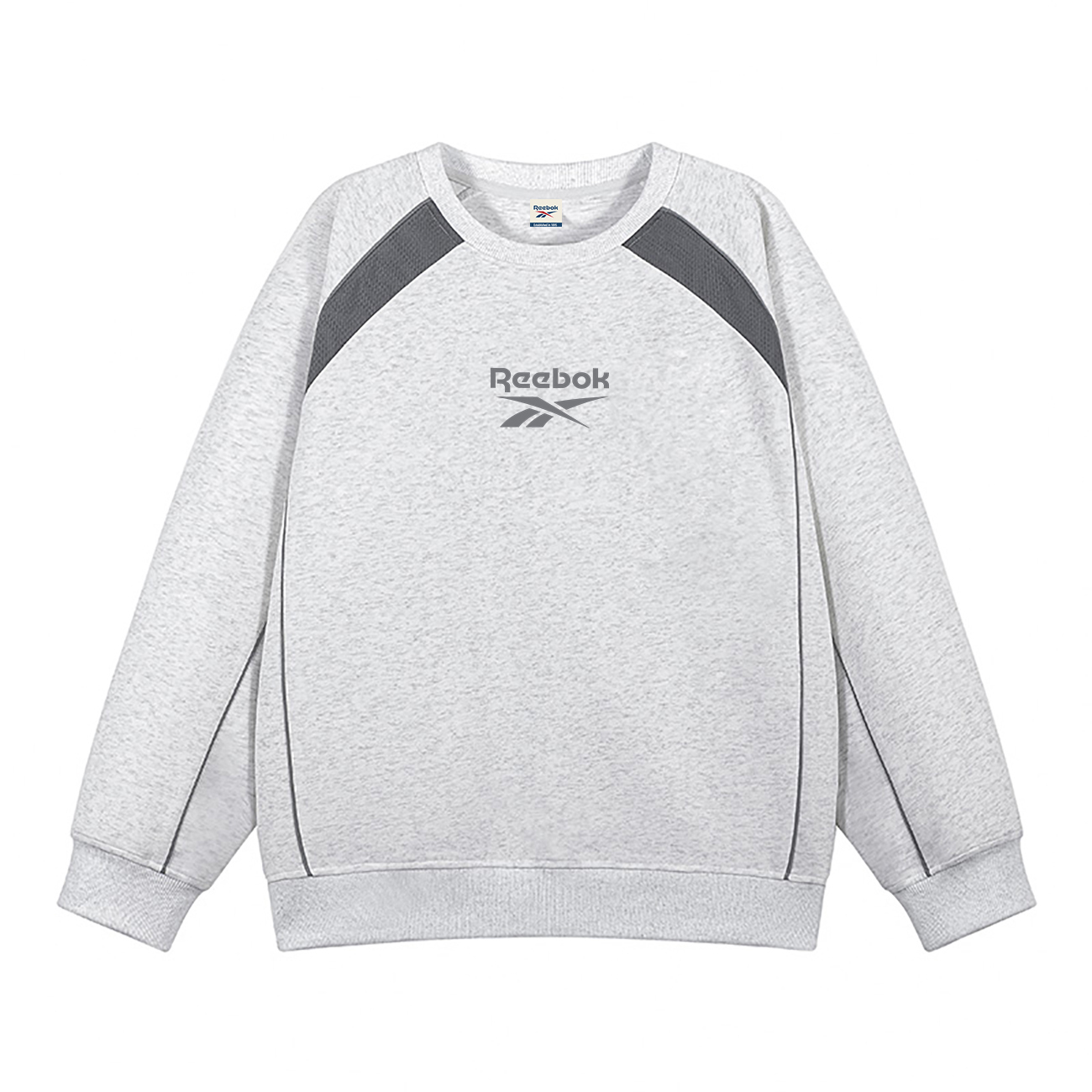 

Свитшоты Unisex Crew Neck Moderate Regular Reebok, светло heather серый