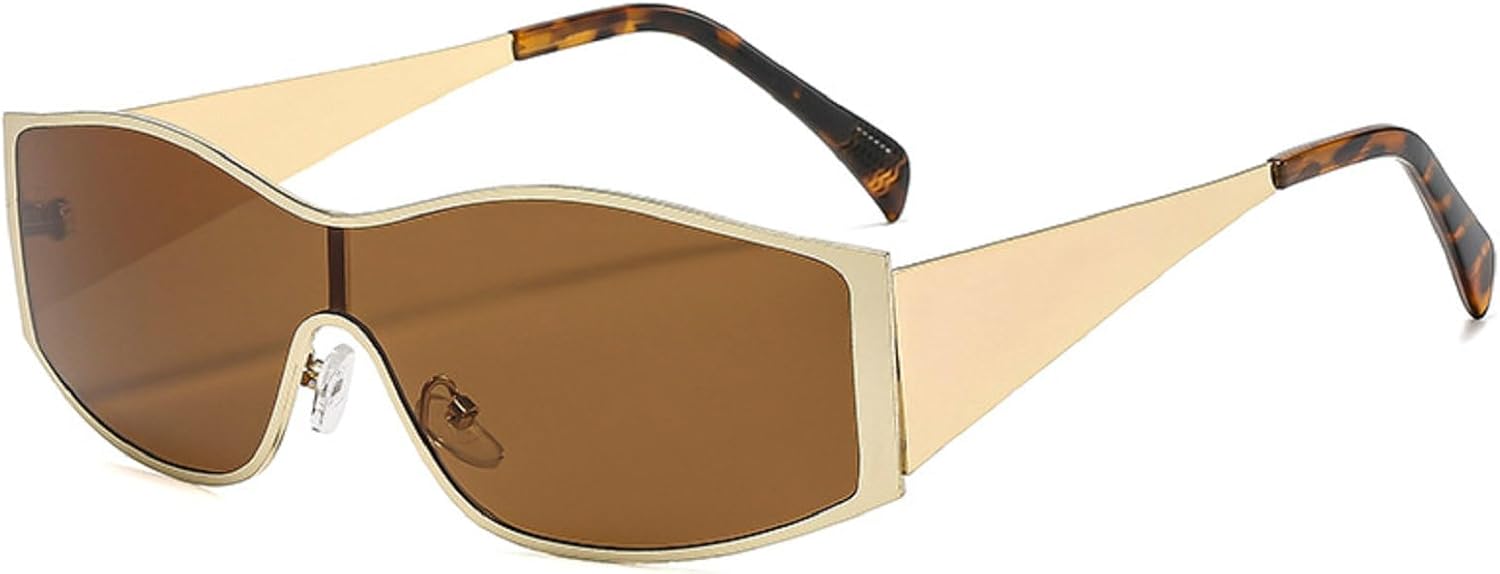 

Сексуальные маленькие солнцезащитные очки в стиле панк «кошачий глаз» для женщин, роскошные ретро-очки 2000-х годов, солнцезащитные очки с защитой от УФ-излучения UV400 mincl, Brown