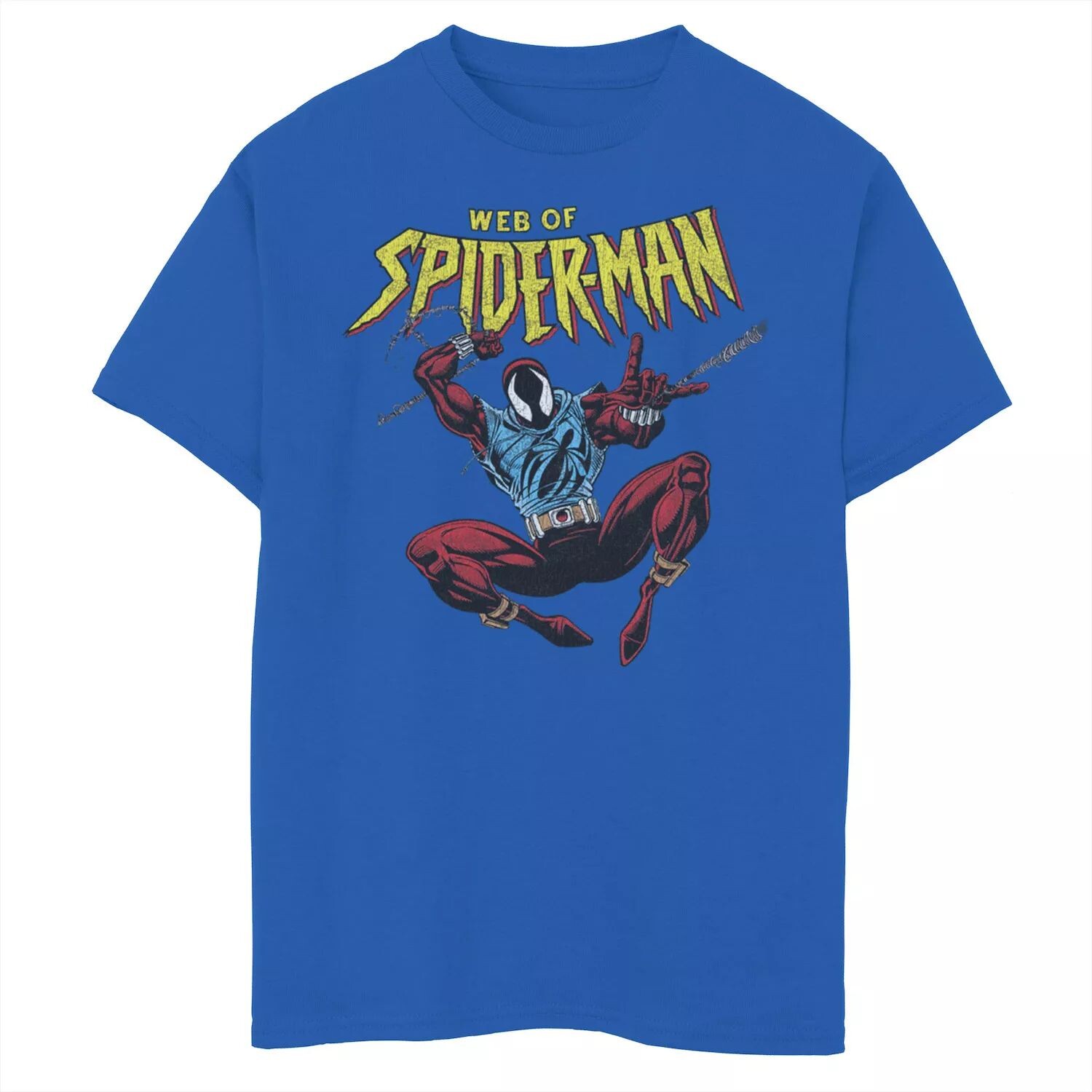 

Футболка с портретом Marvel Spider-Man Web Of Spider-Man для мальчиков 8–20 лет Marvel